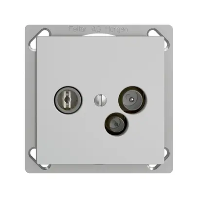Presa dati INS TV-R DD23 5…65MHz EDIZIOdue grigio chiaro 