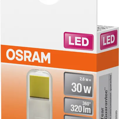 Lampe LED Osram PIN G9 2.6W 320lm 2700K Ø17×52mm clair 
