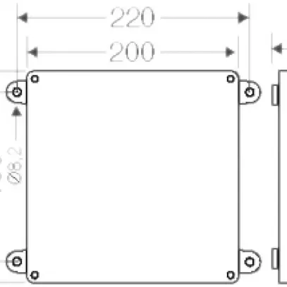 Scatola di derivazione AP Hensel FK E30/90 