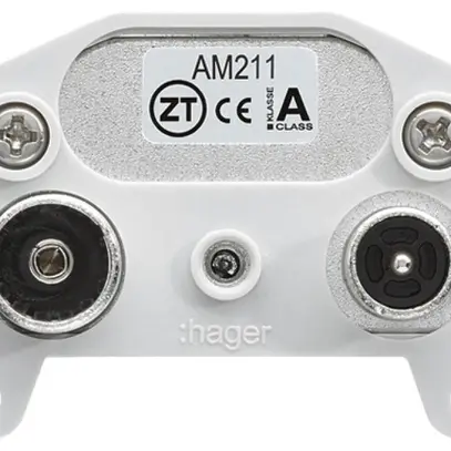 Intérieur pour prise antenne Hager R/TV montage E 11dB 2GHz 