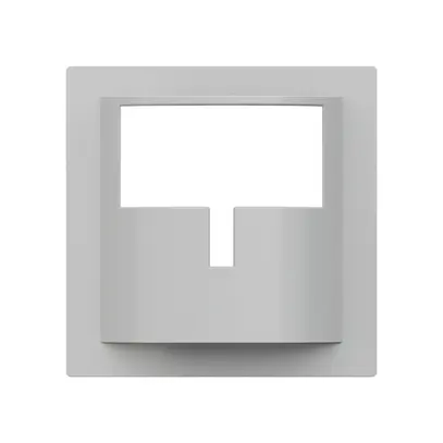 Placca frontale Hager kallysto H per rilevatore di movimento grigio chiaro 