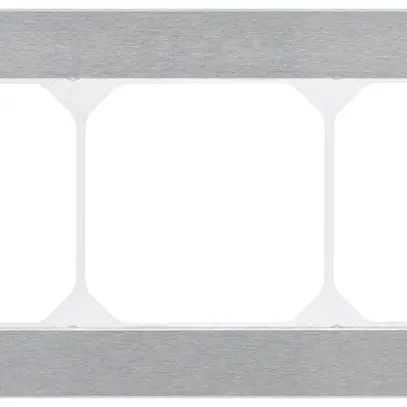 Cadre de recouvrement KAL.art 1×3 94×214mm acier fin brossé 