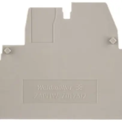 Parete d'estremità/intermedia Weidmüller ZAP/TW ZDT2.5/2 80.5×44.66mm beige 