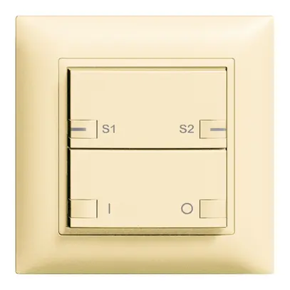 Tasto INC ZEP ON-OFF scena 1c/2t staz.centr/sec. EDIZIOdue vanille 
