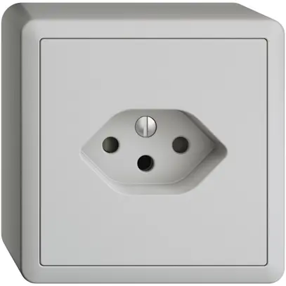 Prise AP EDIZIOdue FX54 T13 gris clair 