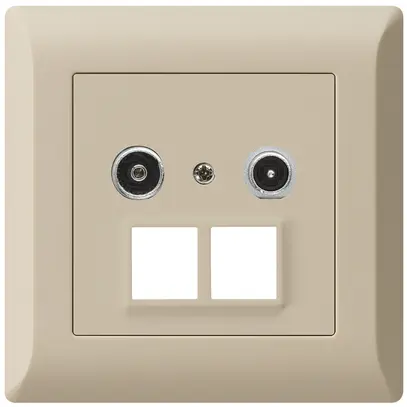 Prise multimédia ENC kallysto.line R/TV 4dB 2GHz beige 