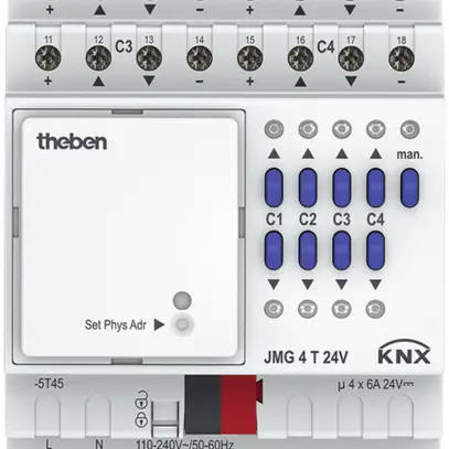 Attuatore di persiana KNX AMD Theben JMG Mix II modulo di base 4 volte 