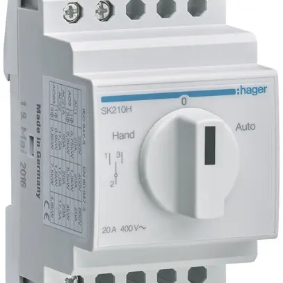 Interruttore rotativo AMD Hager 20A 400V 0Ch 0R 1 invertitore 3UM Hand-0-Auto 