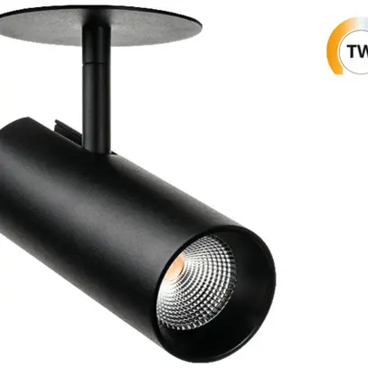 Spot LED INS SG Tube Mini 13W 620lm 920…940 40° REG Ø59×160mm nero 