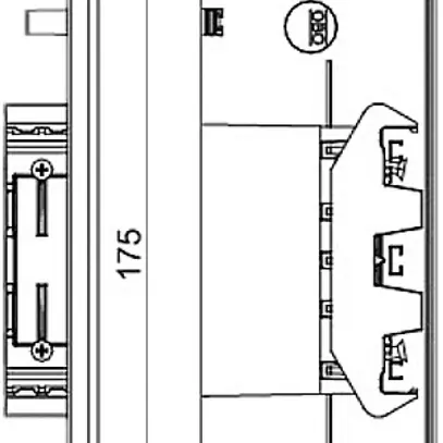 Piastra terminale Bettermann GKH 70×170mm senza alogeni bianco puro 