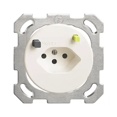 Prise ENC FH T13 FI 30mA shutter, PM, blanc 