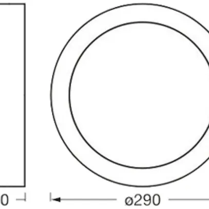Plafoniera LEDVANCE ORBIS MADRID E27 2×0…10W Ø290mm legno 