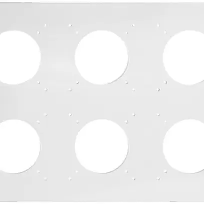 Intestazione NUP Feller NEVO, 2×3, per apparecchi N.CO, bianco 