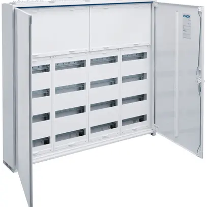Distributore AP Hager univers 6-file 192UM coperchio IP44 1050×950×160mm 
