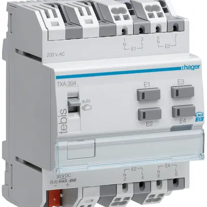 Entrée binaire AMD KNX Hager quadruple 