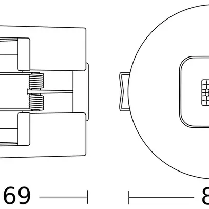 Rilevatore di presenza INS Steinel IR Micro Office PIR 360° bianco 