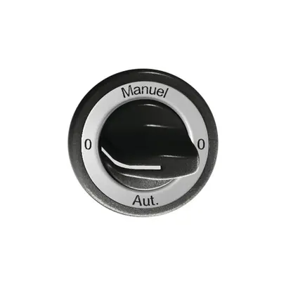 Kit frontal 0-Auto-0-Main noir pour interrupteur rotatif 
