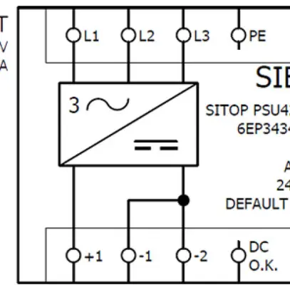 Alimentation Siemens SITOP PSU4200 IN: 400/500VAC OUT: 24VDC/10A 240W 