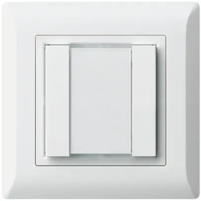 Pulsante multifunzionale AP kallysto.line KNX RF 2× bianco 