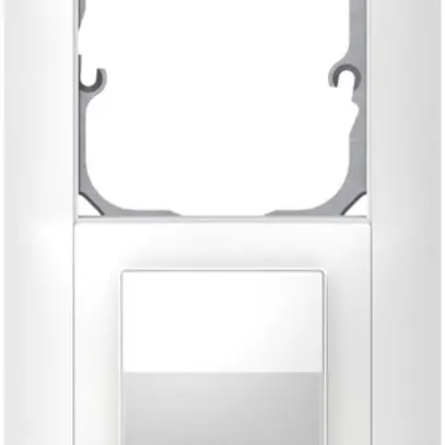 Combinazione INC SIDUS 2×1 vuoto+suoneria bianco lucido 