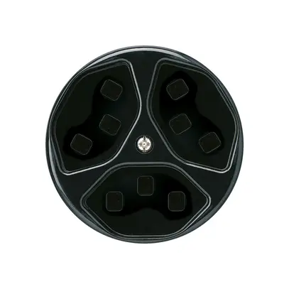 Presa Hager basico 3×tipo 23 A nero 