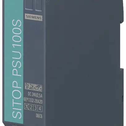 Alimentation Siemens SITOP PSU100S, IN:120/230VAC, OUT:24VDC/2.5A 
