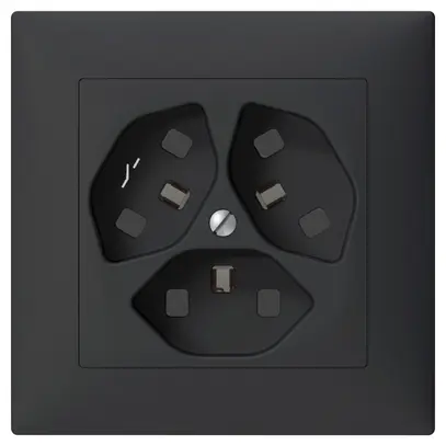 Prise ENC SIDUS 3×T23/1 anthracite 