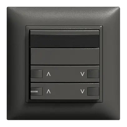 Tasto INC ZEP 2c/2t IR-motore EDIZIOdue nero 