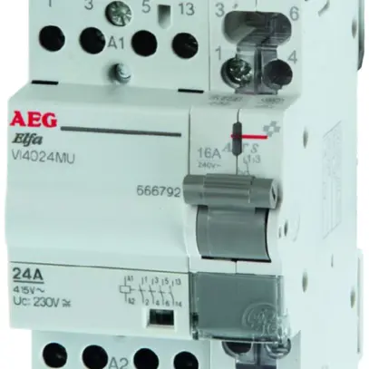 Contattore DIN45 AEG VI4024MU 230VAC/DC ACC-CHIUS 
