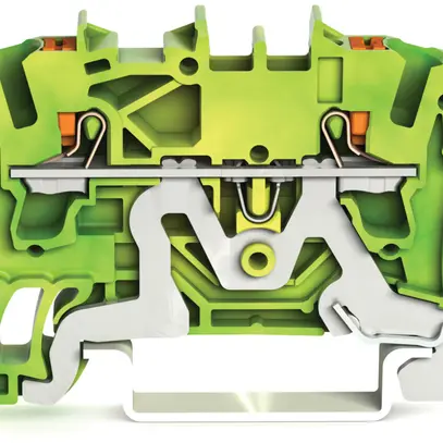 Borne de protection WAGO TOPJOB-S 2.5mm² 2L vert/jaune série 2202 