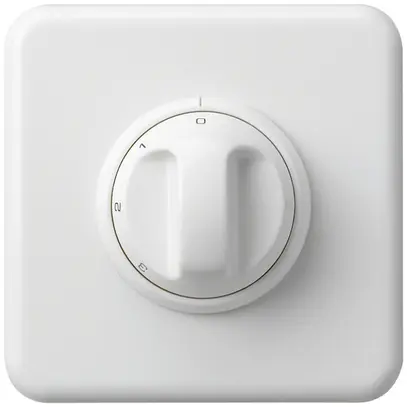 UP-Drehschalter basico 5/1L weiss mit Drehgriff 