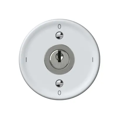 Interruttore a chiave origin interruttore 0/2L 16A 250V 0-I-0-I 60×60mm bianco 