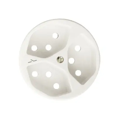 Kit frontale FH per presa 3×T13S bianco 