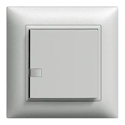 Poussoir ENC ZEP imp/minuterie 1c/1t station centr. EDIZIOdue silver 