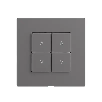 Commande pour interrupteur stores 2c/4t Edue Wiser gris foncé 