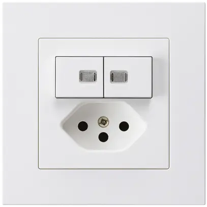 Combinazione luminosa INC kallysto.pro 2×A-R/1P+T13 bianco prot.bambini 2 lenti 