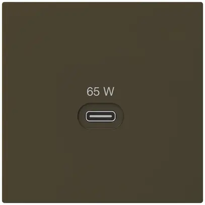 Prise de charge USB Hager kallysto type C 65W 3250mA brun 