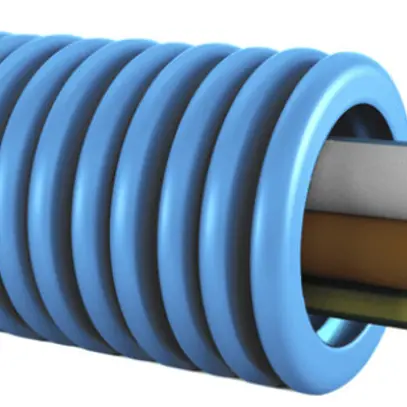 Installationsrohr vorverdrahtet KRFWG PM M20 bl H07Z1-U 4×1.5mm² bl/gu/br/gn-gb 
