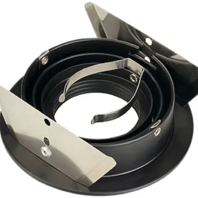 Downlight INC SLV NEW TRIA, GU10 50W rond IP20 noir mat 