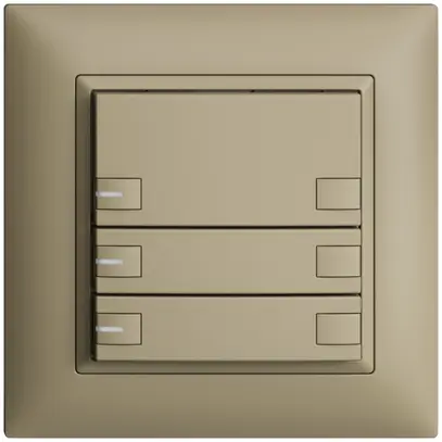 Pulsante INC KNX 3×EDIZIOdue sand RGB con LED 