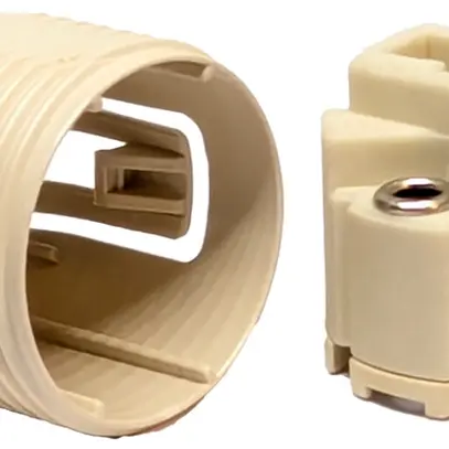 Portalampada Elektrogros da incasso G9 ceramica beige 