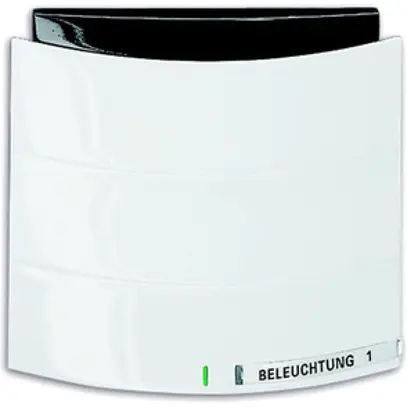 Senseur poussoir IR KNX triton 1/2 avec BCU blanc brillant 