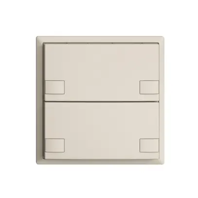 Poussoir ENC KNX 2× EDIZIOdue colore crema RGB sans LED 