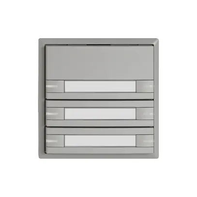Pulsante KNX RGB EDIZIO.liv SNAPFIX® sensore temp.RGB-LED targ.6× com.1T grc 
