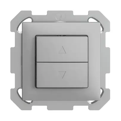 Poussoir pour stores ENC EDIZIOdue FM silver 1 canal 