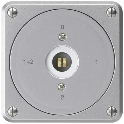 Interrupteur à clé carrée ENC robusto sans clapet 1/1P aluminium combi 