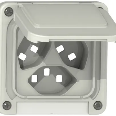 Parte superiore SUPRA grigio chiaro per 3×T23 con coperchio 