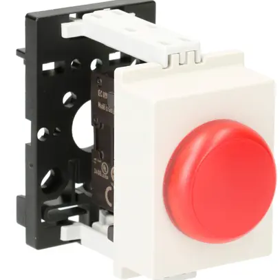 Lampada di segnalazione AMD K&N, 24VAC/DC, 2UM, calotta rosso 