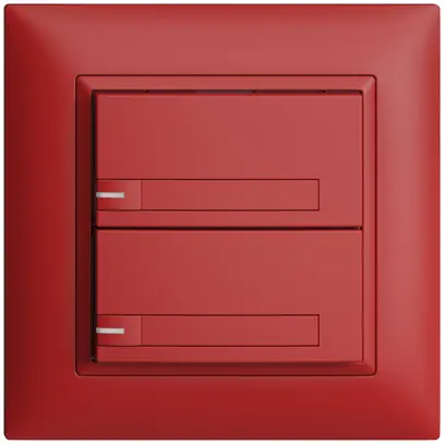 Pulsante INC KNX 2×EDIZIOdue berry RGB con LED con inserto carta 