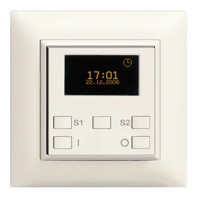 Minuteur astro. ENC ON-OFF 1c/2t ZEP EDIZIOdue blanc 